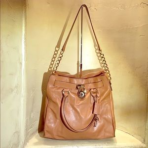 Michael Kors Hamilton Large Purse Brown/Tan